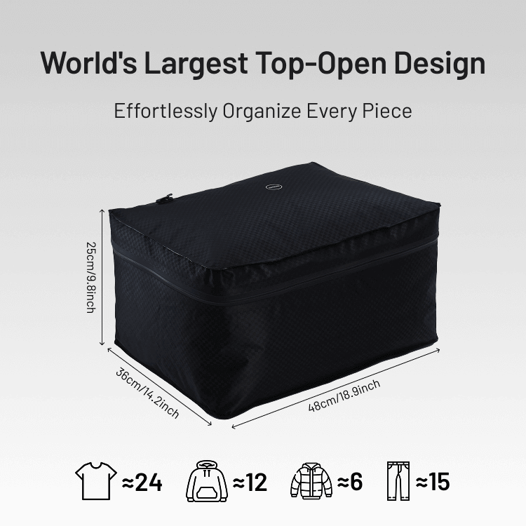 Vacuum Compression Bags with Tracker & Wireless Pump